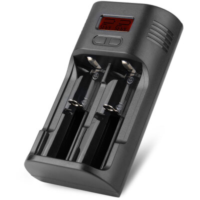

Soshine T2 Digital LCD 2-Slot 18650 26650 18500 18350 16340 Battery Charger