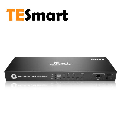 

TESmart 4K UHD 8 Ports Inputs HDMI KVM Switch Control up to 8 Computers Servers USB 20 Device RS232 LAN Port Control Switch