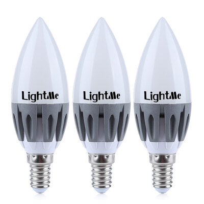 

Lightme 3Pcs E14 220-240V C37 3W LED Bulb SMD 2835 Spot Globe Lamps Energy Efficient Lighting