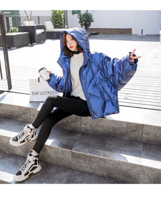 

2018 new short white duck down jacket female Slim fashion thick warm coat 90297