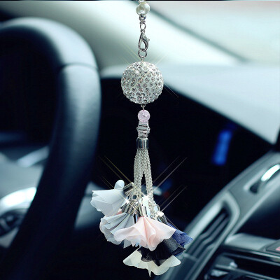 

Car Decoration Accessories Ornaments Car Interior rearview mirror Hanging Pendant fashionable Diamond Crystal Ball Nice gift