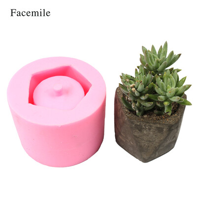 

1PCS Flower Potted Planter Silicone Mold Handmade Craft Garden Home Decoration Plant Flowerpot Cement Vase Molds Style 6