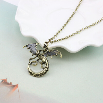 

Luminous Dragon Necklace Women Fashion Personality Pendant Alloy Necklace Party Jewelry Accessory Gift