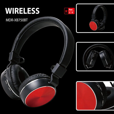 

New MDR-XB750BT Bluetooth Headset Stereo Headphones Foldable Card Interconnect Radio