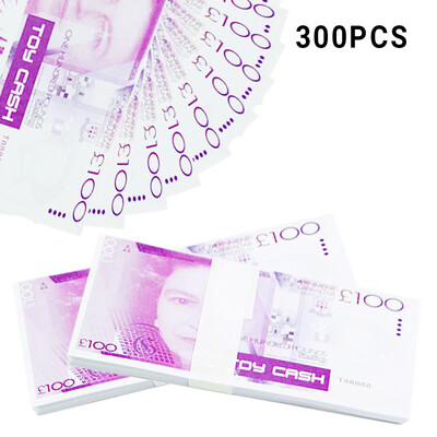 

Realistic Fake Play Money Photography Pounds Euro Notes Training Collect Learning Banknote Double-Sided Printing Atmosphere Props