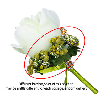 

UpperX New Bridesmaid Rose Corsage Best Man Rose Boutonniere Buttonhole Wedding FlowerBlue