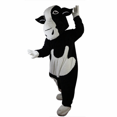 

LangtengBlack And White Cow Mascot Cartoon Costume Cosplay Party Halloween Christmas Festival Performance