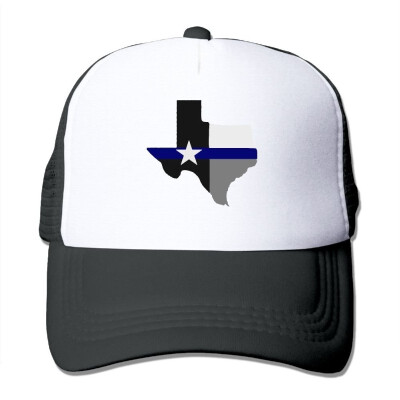 

Unisex Trucker Hat Texas State Flag Thin Blue Line Mens Adjustable Mesh Cap Fashion Baseball Caps