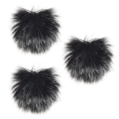 

Furry Outdoor Microphone Windscreen Muff Mini Lapel Lavalier Microphone Windshield 5-Pack