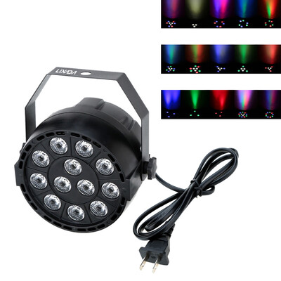 

Lixada DMX-512 RGBW LED Stage PAR Light Strobe Professional 8 Channel Party Disco Show 15W AC 100-240V