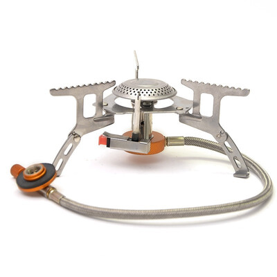 

Mini Camping Stoves burner lighter Folding Outdoor Gas Stove Portable Furnace Cooking Picnic Split Stoves high power Cooker Burner