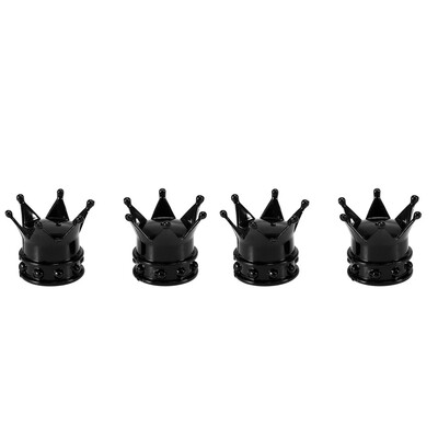 

4Pcs Bicycle Valve Caps Crown Shaped Bike Air Valve Caps Tyre Valve Dust Covers for MTB Motorcycle Bicycle Accessories