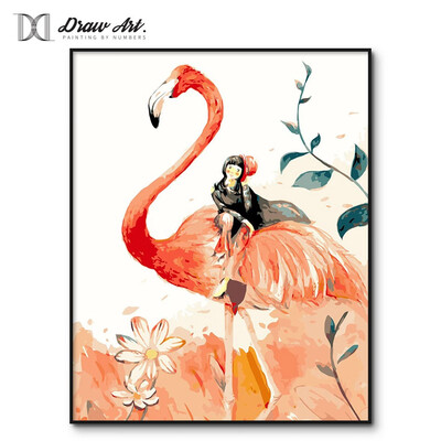 

Europe Animal Poster Flamingo Painting by numbers DIY Oil Picture by Numbers Wall Coloring by number Digital Painting Art