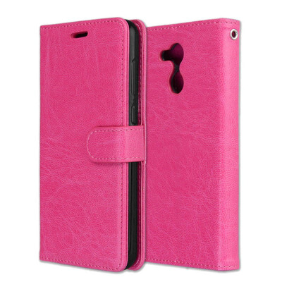 

MOONCASE Huawei Glory 6C Pro 3 Card Photo Frame Leather Case - Rose Red
