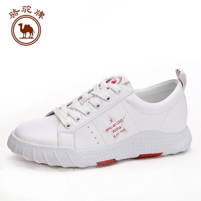 

Camel brand white shoes womens casual belt flat sports shoes breathable W91523504 white red 39245 yards