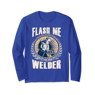 

Flash Me Welders Work Funny Welding Nation Long Sleeve Shirt