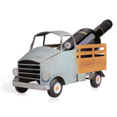 

TOOARTS Pickup truck wine rack Wine shelf Metal sculpture Practical sculpture Home decoration Interior decoration Crafts