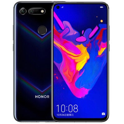 

Honor V20 Hu Ge with the paragraph Kirin 980 chip charm eye full screen 6GB128GB Fantasy night black game mobile phone China Unic