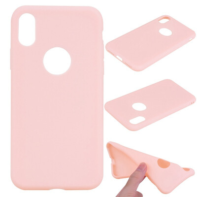 

Phone Case For iPhone  Max XR  X 8 Plus 7 Plus 6 Plus SE 5S Simple Solid Color Ultrathin Soft TPU Case Candy Color Back Cover