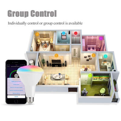 

Wi-Fi Smart LED Bulbs E26 BR30 Color Changing Light 10W80W Equivalent1000 LumensCompatible with AlexaIFFTGoogle Assistant