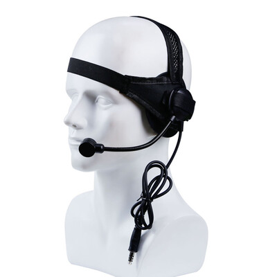 

Tactical Round Edge Headset with Microphone Over Ear Headphone for Military CS Shooting Hunting Games