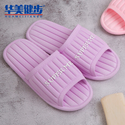 

Colorful Steps Slippers Men&women Couples Sandals Solid Color Stitching Comfortable Wearable Home Bathroom Outdoor Leisure Beach Simple Letters HM810 Purple 38 Codes A 39 Codes