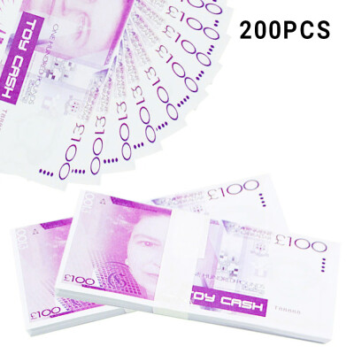 

Realistic Fake Play Money Photography Pounds Euro Notes Training Collect Learning Banknote Double-Sided Printing Atmosphere Props