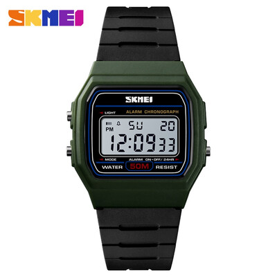 

SKMEI 1412 Men Analog Digital Watch Fashion Casual Sports Wristwatch Time Display Alarm 5ATM Waterproof Leather Strap Backlight