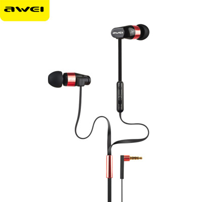 

Awei ES-12hi Hifi Bass Music Earphone with Microphone Noise Cancelling Headset With Box consumer electronics