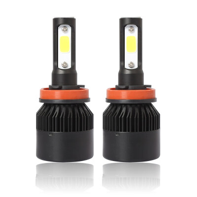 

H9 S2B 2PCS Led Cob LED Chip Car Headlamp 36W 6000k White Light 8000LM Car Bulb Fog Light Black