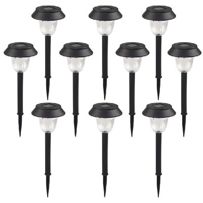

2 Pack Solar Garden Lights Outdoor Warm White LED Pathway Lamp Garden Decoration Landscape Lighting for Patio Lawn Yard Walkway