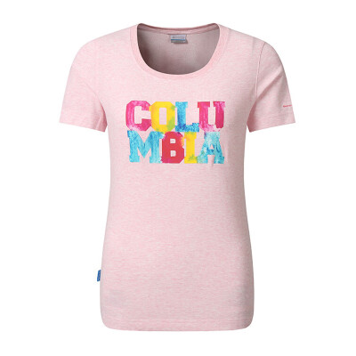 

Columbia T-shirt Outdoor Lady Field Exploration Print Logo Round Neck Short Sleeve Moisture Comfort T-Shirt PL2795 957