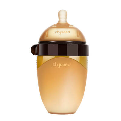 

Shixi baby silicone broken milk bottle 3-7 months simulation newborn baby pacifier wide diameter full soft anti-fall bottle 240ml TB22 send handle