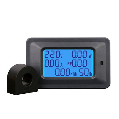 

100A Digital Voltage Meter Energy Meter LCD 5KW Power Factor Energy Frequency Meters Voltmeter Ammeter Current Amps Watt Meter Tes