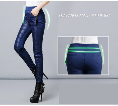 

The new autumnwinter 2018 down trousers for women wear thin&thick cotton-padded trousers with warm&down trim trousers
