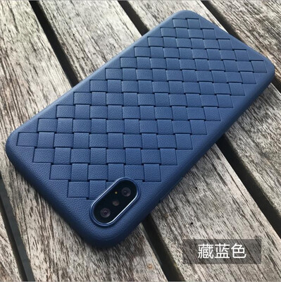 

Super Soft Silicone Grid Weaving Fitted Cases For iphone 7 8 Plus Business Ventilation Dissipate heat Phone Cases for IPhoneX