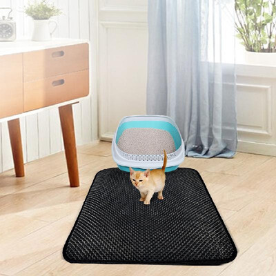 

Cat Litter Mat Double Layer Trapping Pad Nonslip Waterproof Durable EVA-Small Size