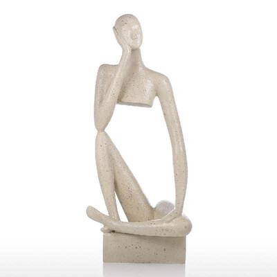 

Tooarts Void-- Loneliness Resin Sculpture Modern Art Indoor Decor Statue Figurine Ornament