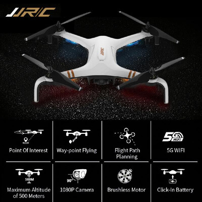 

JJRC SMART X7 Brushless GPS Drone with Camera 1080P 5G Wifi Transmission Altitude Hold Follow Mode Orbiting Fly RC Quadcopter wit