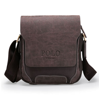 

Retro Splicing PU Shoulder Bag for Men