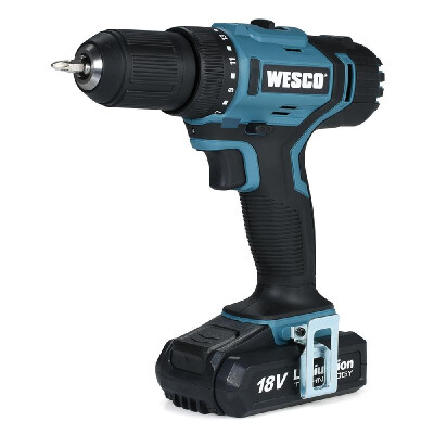 

WESCO Cordless Rechargeable Electric Drill Screwdriver Electric Hand Drill Driver&Precision Screw Bits with LED Working Light