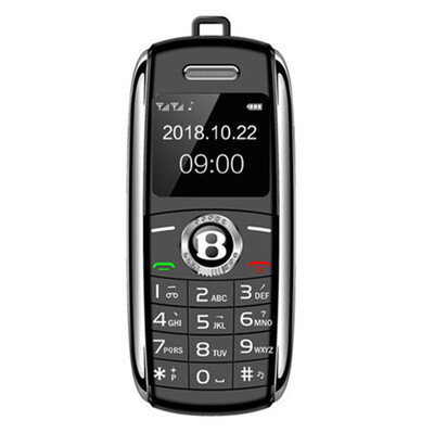 

Portable mini bluetooth call dual Card MP3 mobile phone with speaker recording straight player car keychain play music dialer