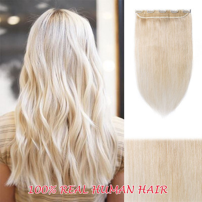 

100 Human Hair Clip In Hair Extensions 9 Colors Can Curly Dyed Washed 1 Piece5 Clips