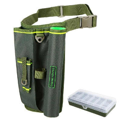 

Outdoor Multifunctioanl Fishing Tackle Bag Drop Leg Waist Bag Thigh Hip Outdoor Pack with Utility Case Box
