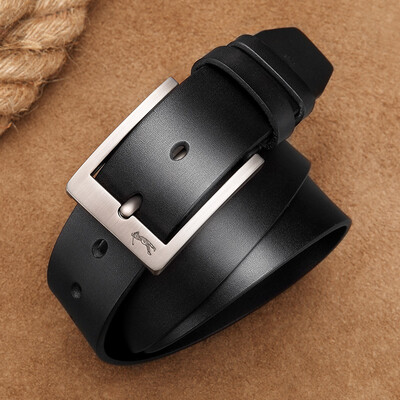 

Golf GOLF Belt Mens Double-sided Top Layer Leather Pin Buckle Belt Mens Retro Business Casual Mens Belt Gift Box P8BV15879J Black Black