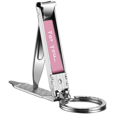 

Korea Kowell Han Kewei nail clippers stainless steel nail scissors nail set key ring hand&foot nail clippers can be washed BK-MC1500 pink import