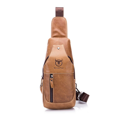 

Oil Wax Chest Pack Male Leather Shoulder Messenger Men\ Casual Leather Hanging