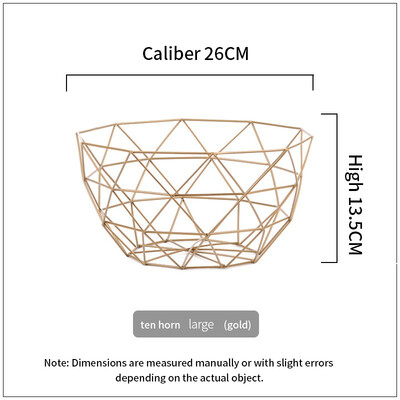 

NeillieN Metal Fruit Basket Tieyi Fruit Plate Snack Basket Vegetable Drainage Basket Nordic Home Receiving Products