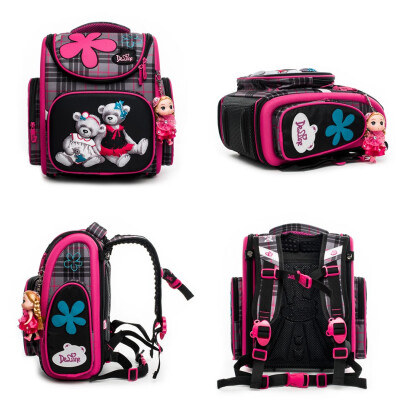 

New School Bag for girls boys bear pattern backpack children schoolbag Orthopedic Backpacks mochila infantil Grade 1-5