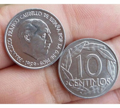 

175mm Spain 10 Cents Coin